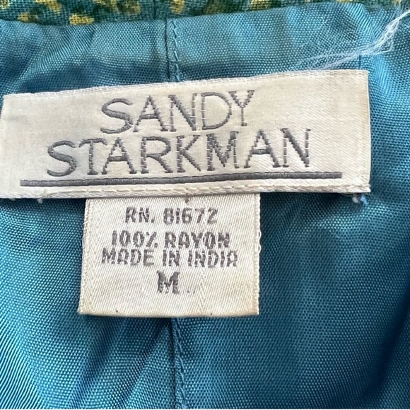 Vintage Y2K 90s Sandy Starkman Cottagecore Quilt Patchwork Jacket Blazer SZ M - Picture 14 of 14